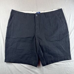 George Above the Knee Shorts Mens 40 Black Stretch Preppy Chino Casual 9" NEW